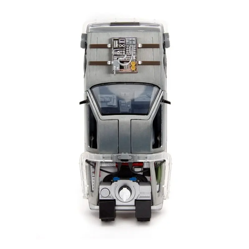 Retour vers le Futur III DeLorean Time Machine Railroad Wheels 1/24 métal Hollywood Rides | 0801310349960