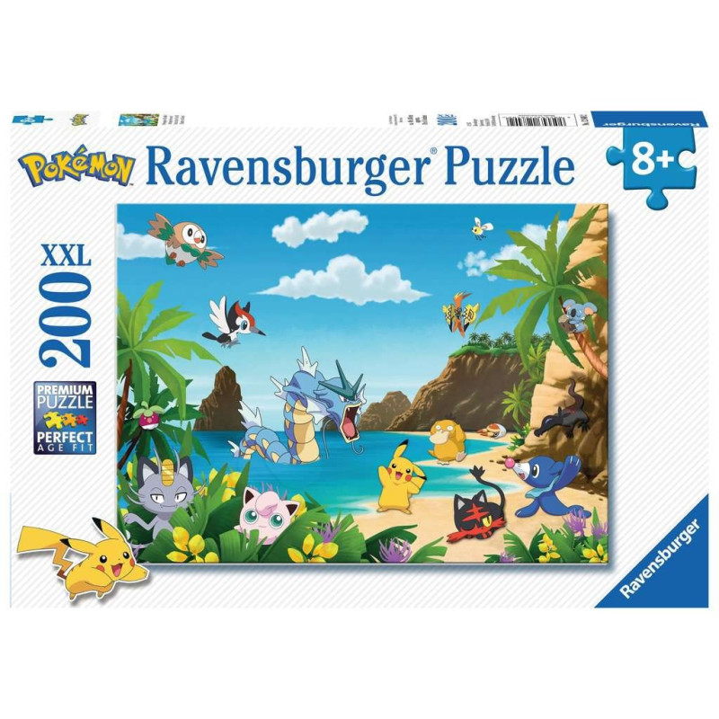 Puzzle : Pokémon - Attrapez-les tous ! 200 pièces éditeur : Ravensburger