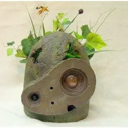 Le Château dans le ciel Pot à fleurs Casque Robot 21 cm | 4990593449903