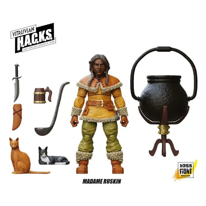 Vitruvian H.A.C.K.S. figurine Dwarf Tavern Keeper Madame Ruskin  | 0814800024650