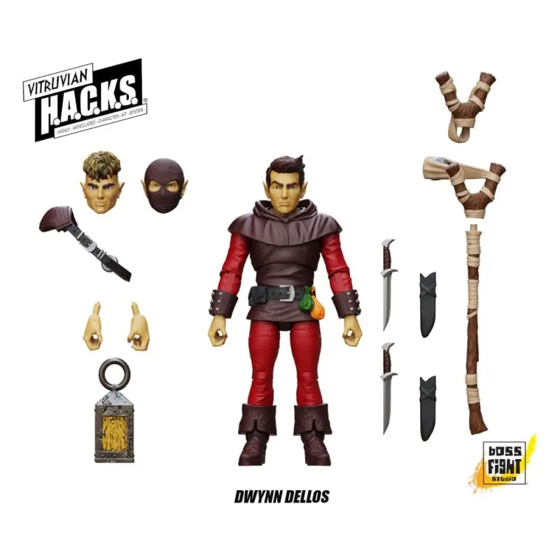 Vitruvian H.A.C.K.S. figurine Halfling Scout Dwynn Dellos | 0814800024681