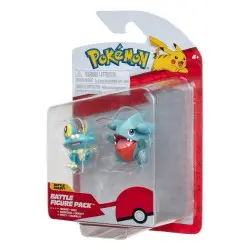 Pokémon pack 2 figurines Battle Figure First Partner Set Griknot, Grenousse 5 cm | 0191726480921