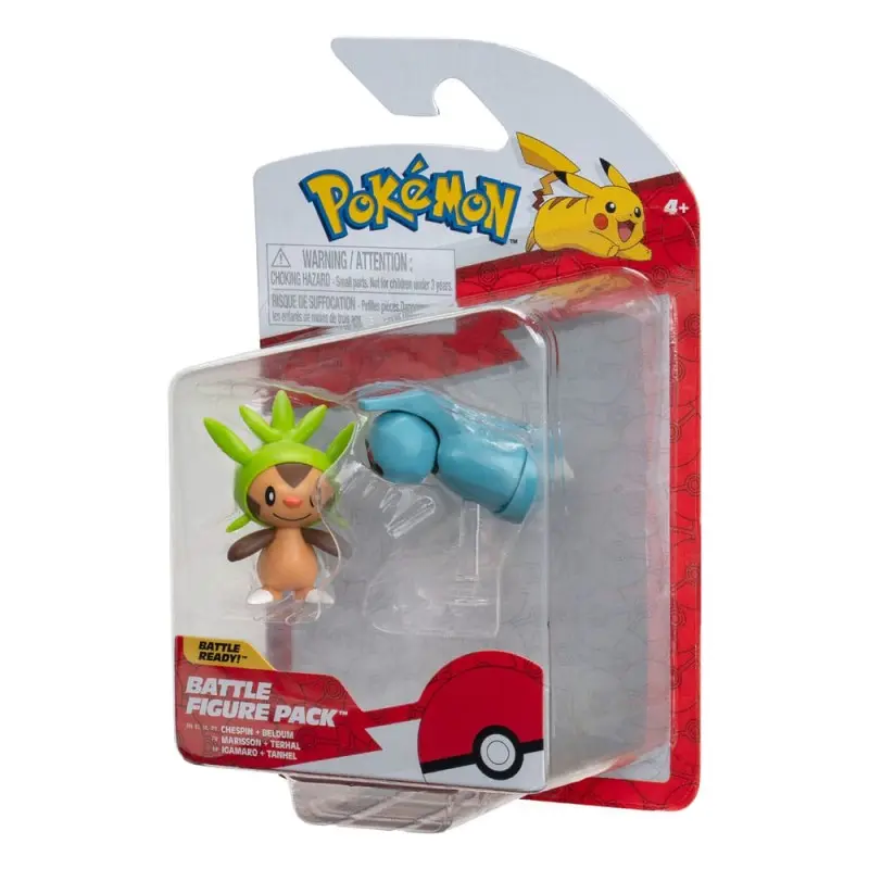 Pokémon pack 2 figurines Battle Figure First Partner Set Marisson, Terhal 5 cm | 0191726480938