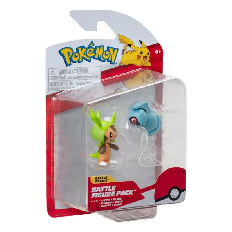 Pokémon pack 2 figurines Battle Figure First Partner Set Marisson, Terhal 5 cm | 0191726480938