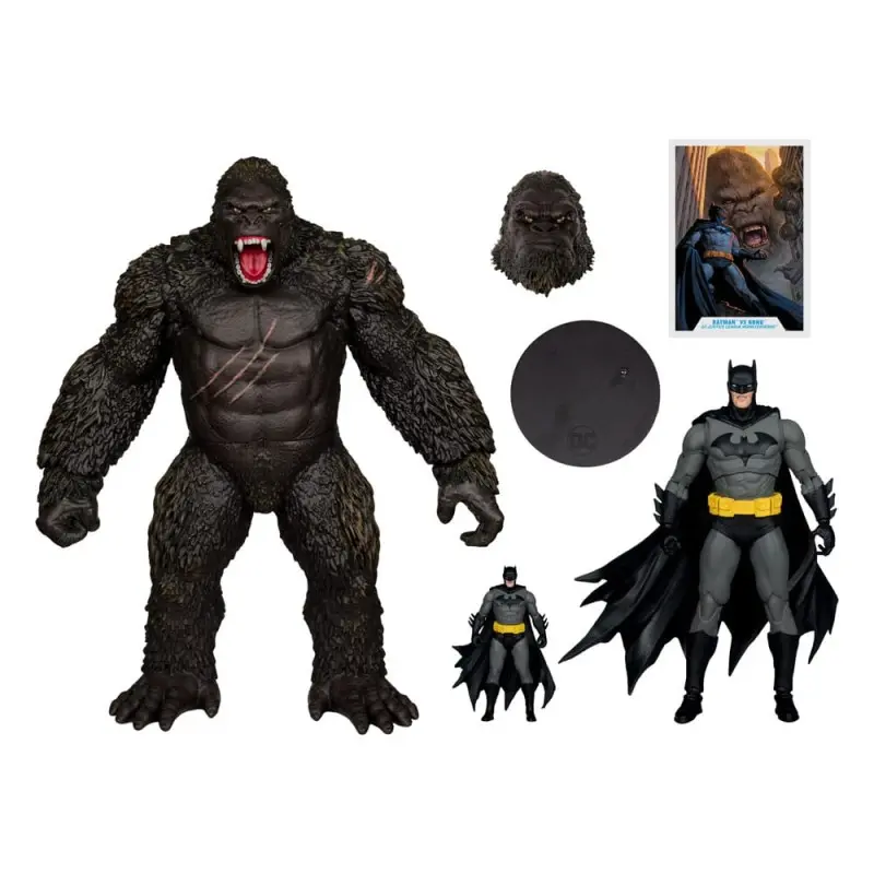 DC Justice League Monsterverse DC Multiverse pack de 2 figurines Batman & Kong 29 cm  | 0787926138627