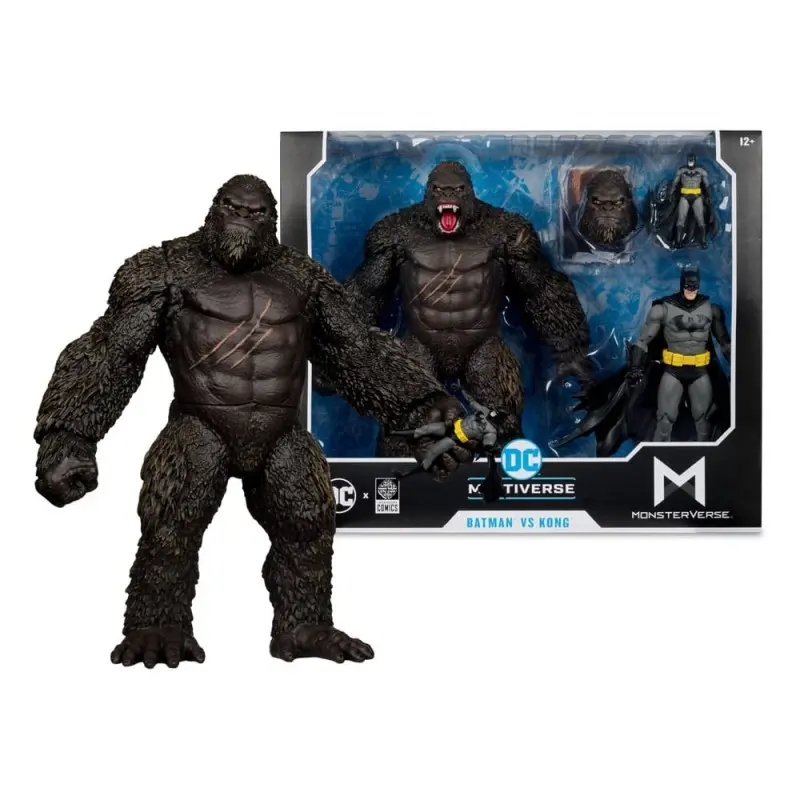 DC Justice League Monsterverse DC Multiverse pack de 2 figurines Batman & Kong 29 cm  | 0787926138627