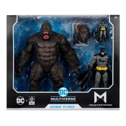 DC Justice League Monsterverse DC Multiverse pack de 2 figurines Batman & Kong 29 cm 