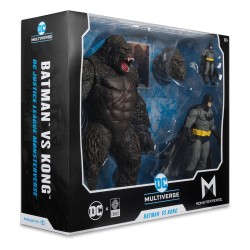 DC Justice League Monsterverse DC Multiverse pack de 2 figurines Batman & Kong 29 cm 