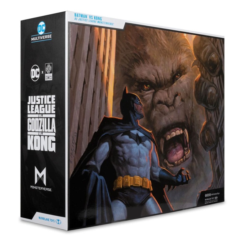 DC Justice League Monsterverse DC Multiverse pack de 2 figurines Batman & Kong 29 cm 