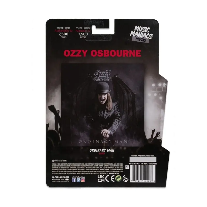 Ozzy Osbourne Metal figurine Music Maniacs Ozzy Osbourne 15 cm | 0787926141931