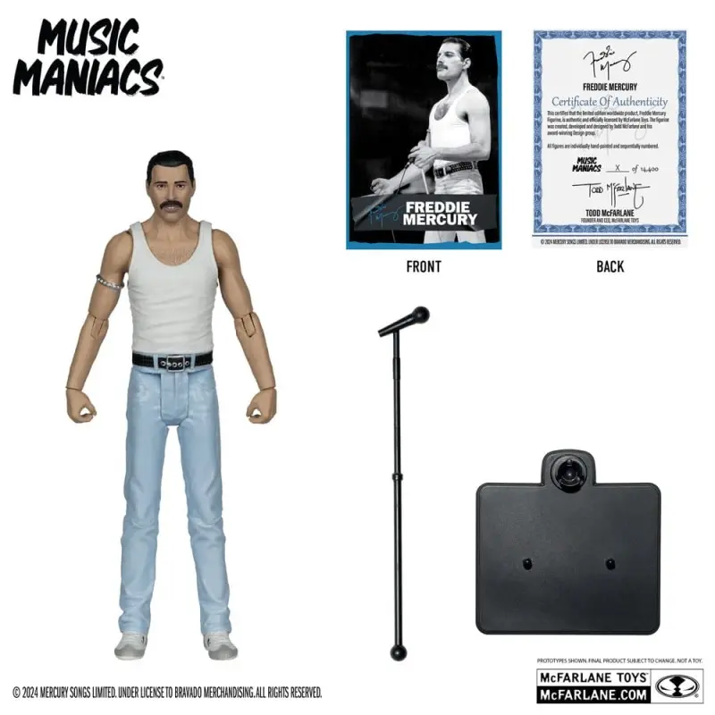 Music Maniacs Rock figurine Freddy Mercury 15 cm  | 0787926142068