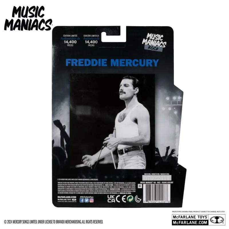 Music Maniacs Rock figurine Freddy Mercury 15 cm  | 0787926142068