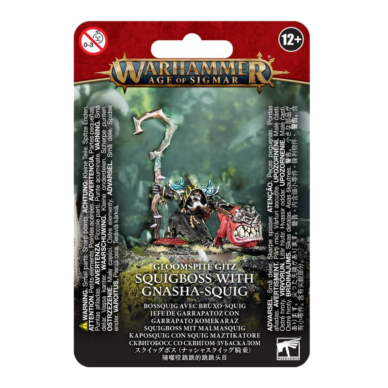 Spel: Warhammer Age of Sigmar - Gloomspite Gitz: Bossquig met Bruxo-squig

Uitgever: Games Workshop
