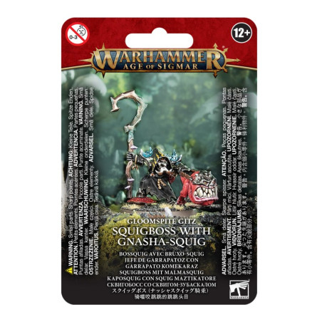 Game: Warhammer Age of Sigmar - Gloomspite Gitz: Bossquig with Bruxo-squig

Publisher: Games Workshop