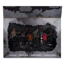 The Walking Dead pack 4 figurines Walkers 13 cm