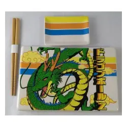 Dragon Ball Z Plaque Sushi et baguettes ensemble en céramique Shenron | 0841092158343