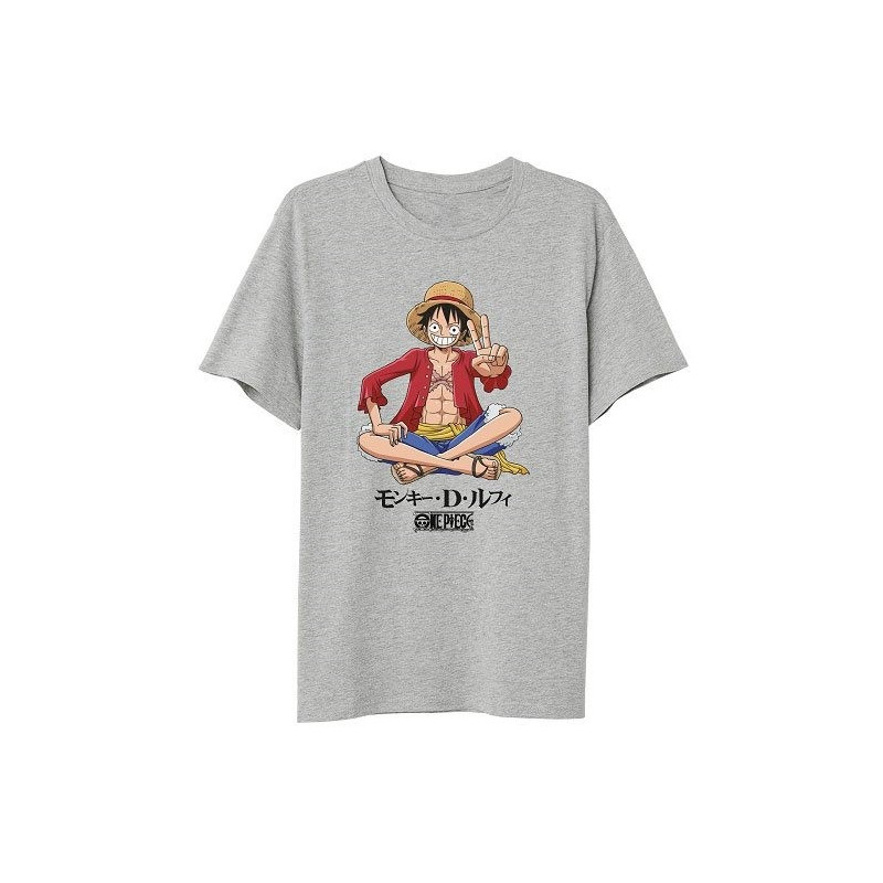 Licence : One Piece produit : T-Shirt Luffy Sitting Taille L marque : PCMerch