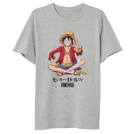 Licence : One Piece produit : T-Shirt Luffy Sitting Taille L marque : PCMerch