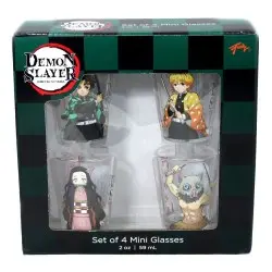 Demon Slayer pack 4 verres à shot Groupe 59 ml | 0841092158183