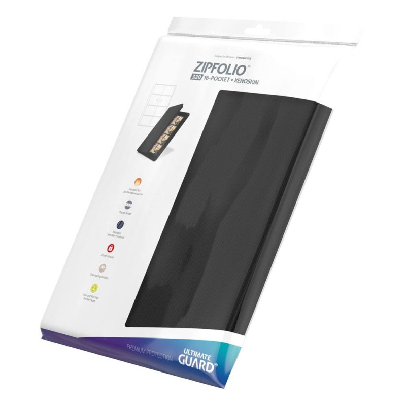 produit : Zipfolio 320 - 16-Pocket XenoSkin Noir marque : Ultimate Guard