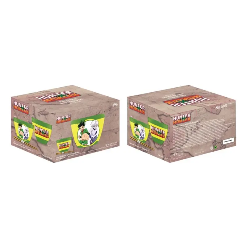 Hunter x Hunter bol à ramen avec baguettes Logo 473 ml | 0841092158350