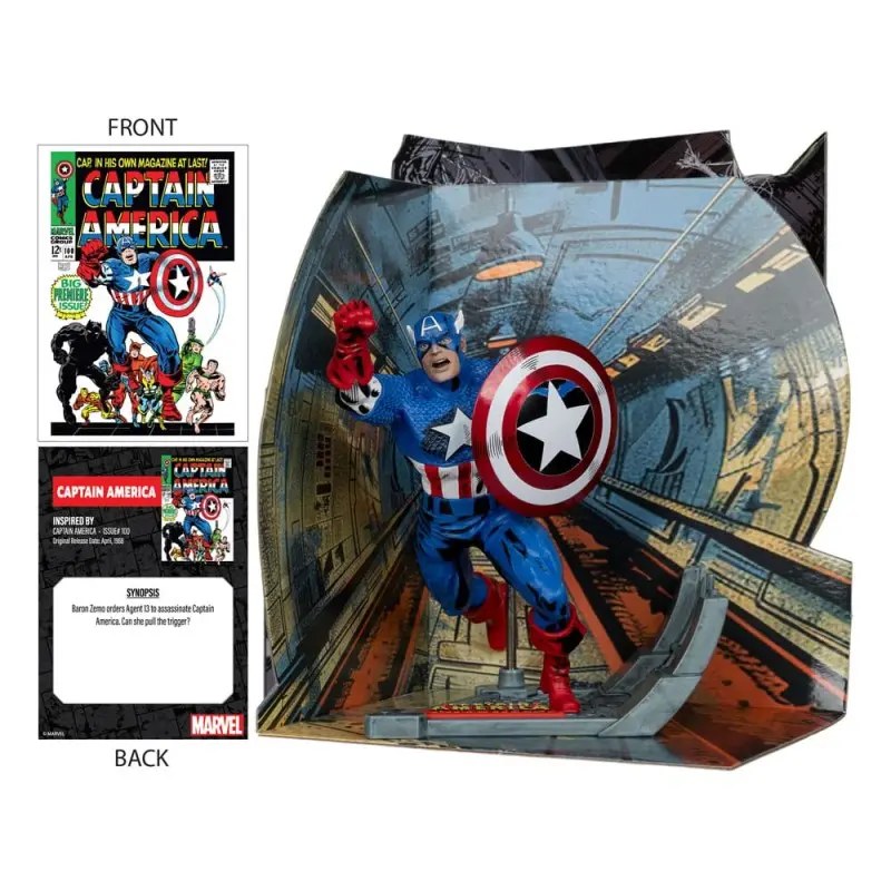 Marvel Collection statuette PVC 1/10 Captain America (Captain America no.100) 12 cm | 0787926147773