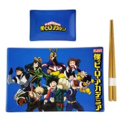 My Hero Academia Plaque Sushi et baguettes ensemble en céramique Classe 1-A | 0841092145756