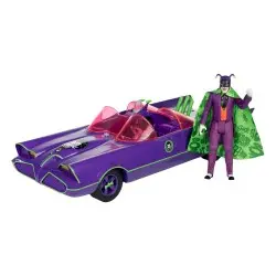 DC Retro figurine avec voiture Batman 66 Batmobil with Joker (Gold Label) | 0787926150179