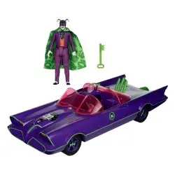 DC Retro figurine avec voiture Batman 66 Batmobil with Joker (Gold Label) | 0787926150179