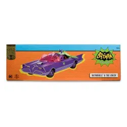 DC Retro figurine avec voiture Batman 66 Batmobil with Joker (Gold Label) | 0787926150179