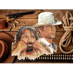 Bud Spencer & Terence Hill panneau métal 3D Bud & Terence 45 x 45 cm | 4250778143850