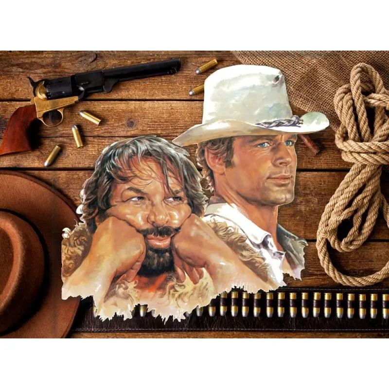 Bud Spencer & Terence Hill panneau métal 3D Bud & Terence 45 x 45 cm | 4250778143850