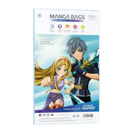 Product: 100 hersluitbare Manga zakjes
Merk: Ultimate Guard