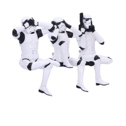Stormtrooper figurines Three Wise Sitting Stormtroopers 11 cm