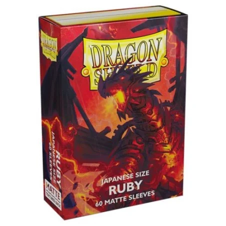 produit : Japanese size Matte Sleeves - Ruby 'Geledar' (60 Sleeves) marque : Dragon Shield produit : Japanese size Matte Sleeves - Ruby 'Geledar' (60 Sleeves) marque : Dragon Shield