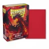 produit : Japanese size Matte Sleeves - Ruby 'Geledar' (60 Sleeves) marque : Dragon Shield