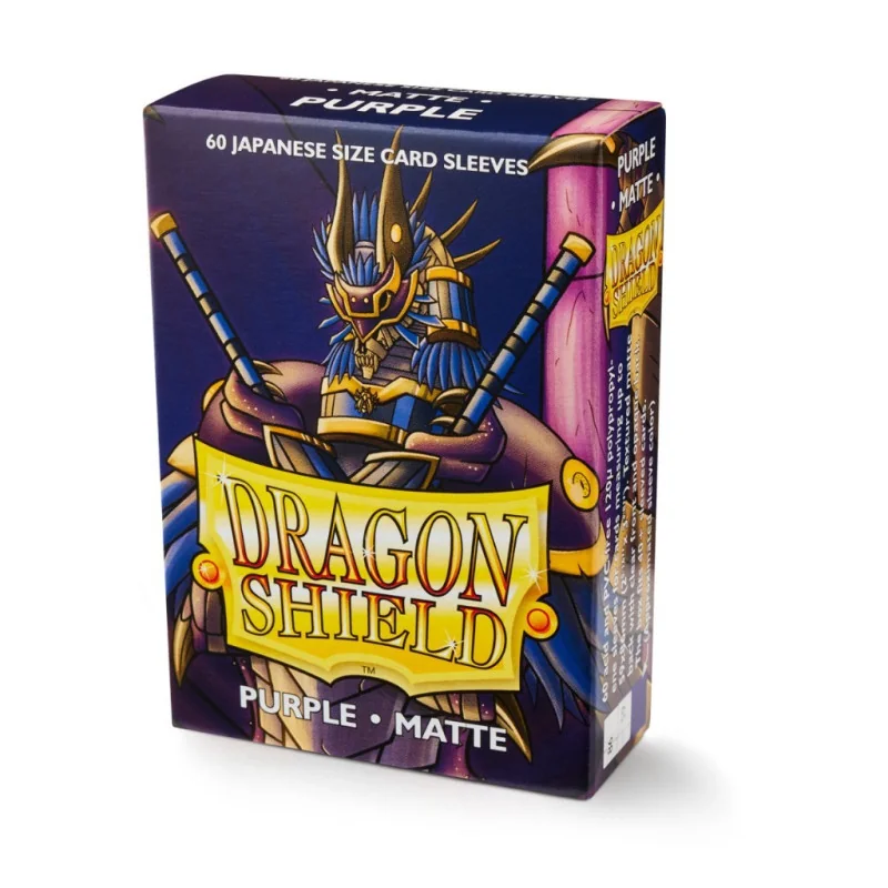 produit : Japanese size Matte Sleeves - Purple (60 Sleeves) marque : Dragon Shield