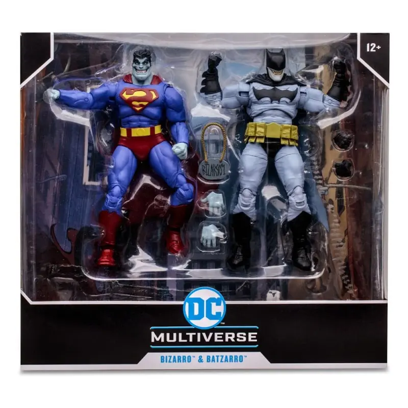 DC Multiverse pack de 2 figurines Bizarro & Batzarro 18 cm | 0787926156935