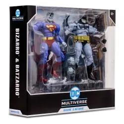 DC Multiverse pack de 2 figurines Bizarro & Batzarro 18 cm | 0787926156935