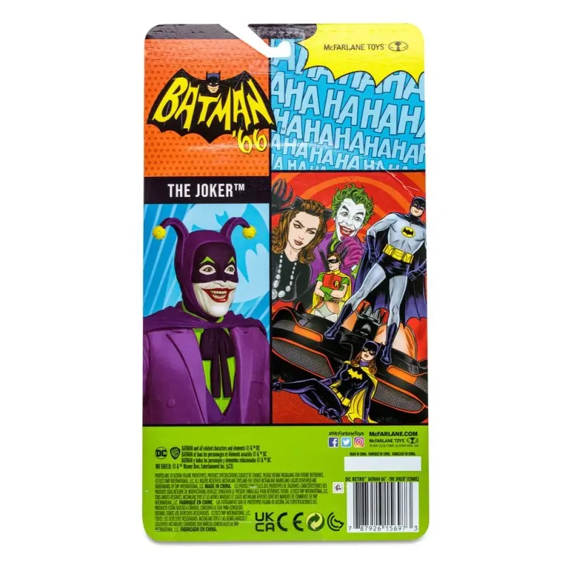 DC Retro figurine Batman 66 The Joker (Comic) 15 cm | 0787926156973