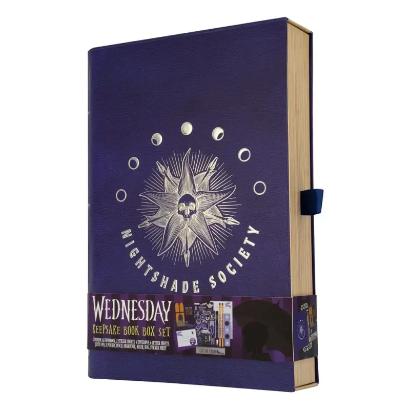 Wednesday set de papeterie Nightshade Book | 5056563717461