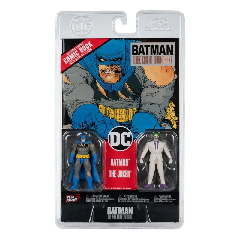 DC Direct Page Punchers pack 2 figurines Batman & The Joker (Batman: The Dark Knight Returns) 8 cm | 0787926158625