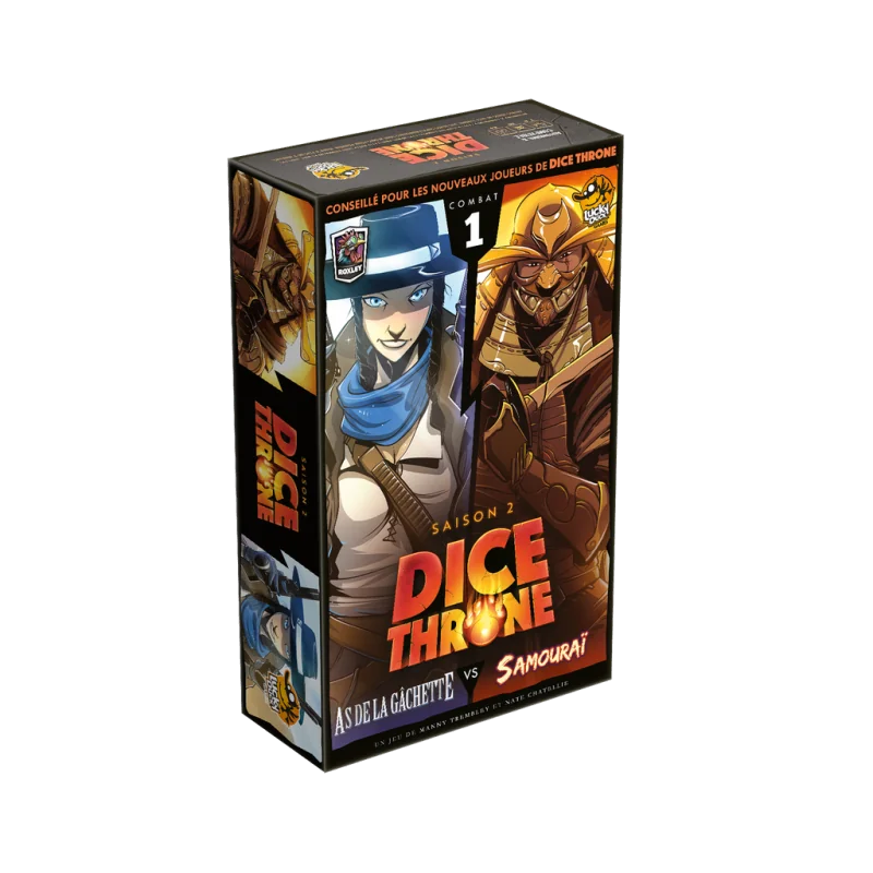 Game: Dice Throne S2 - Ace of the Gunslinger vs. Dice Throne Samurai
Publisher: Lucky Duck Games
English Version