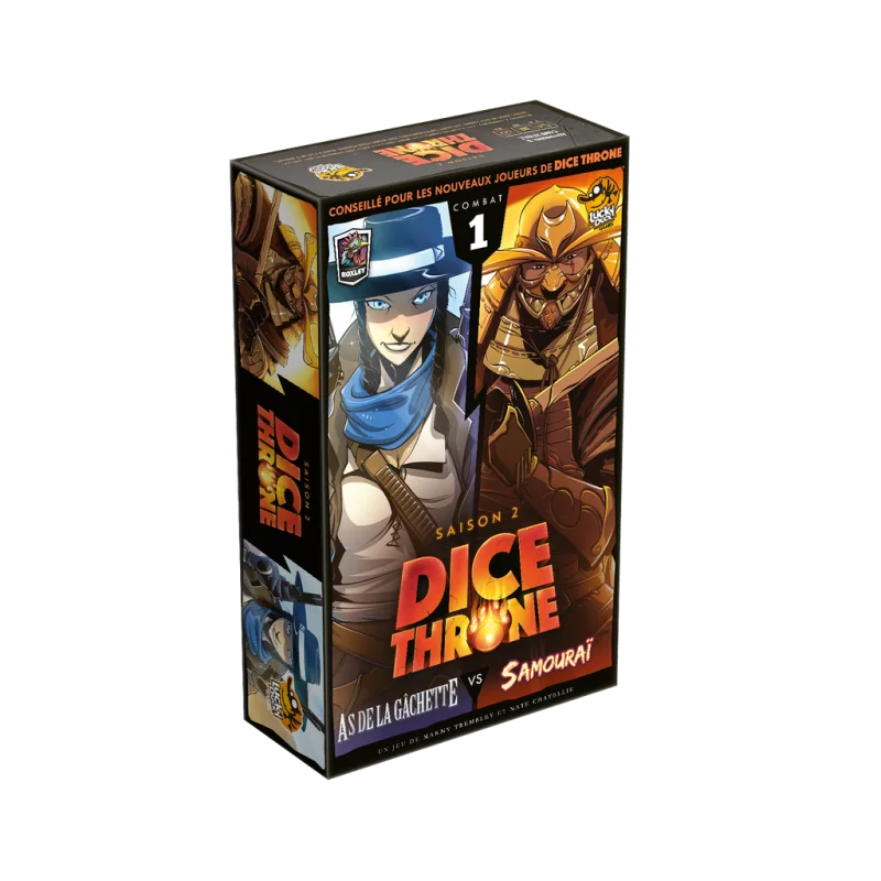 jeu : Dice Throne S2 - As de la Gâchette vs. Samouraï éditeur : Lucky Duck Games version française