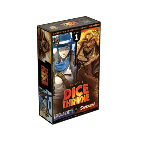 Spel: Dice Throne S2 - Ace of the Gunslinger vs. Dice Throne Samoerai
Uitgever: Lucky Duck Games
Engelse versie