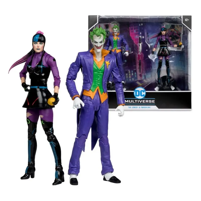 DC Multiverse figurines Pack de 2 The Joker & Punchline 18 cm | 0787926159936