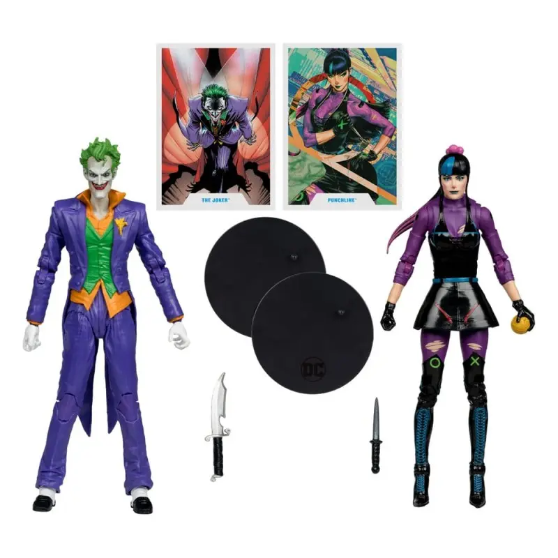 DC Multiverse figurines Pack de 2 The Joker & Punchline 18 cm | 0787926159936