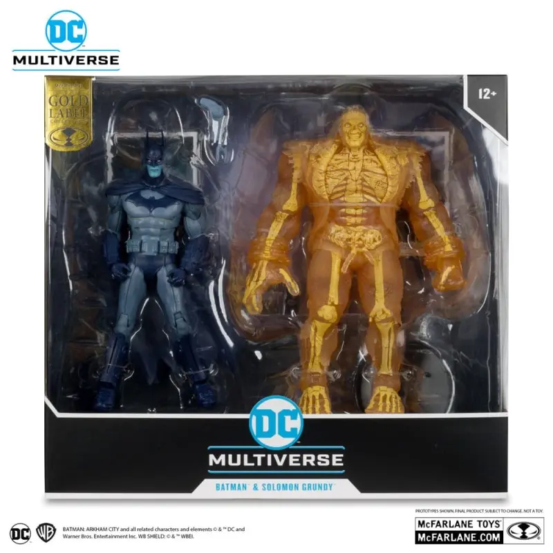 Arham City pack 2 figurines DC Multiverse Batman & Solomon Grundy (Gold Label) 18 cm | 0787926159943