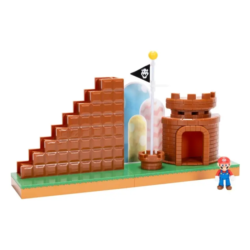 World of Nintendo Super Mario Playset End Level | 0192995424357