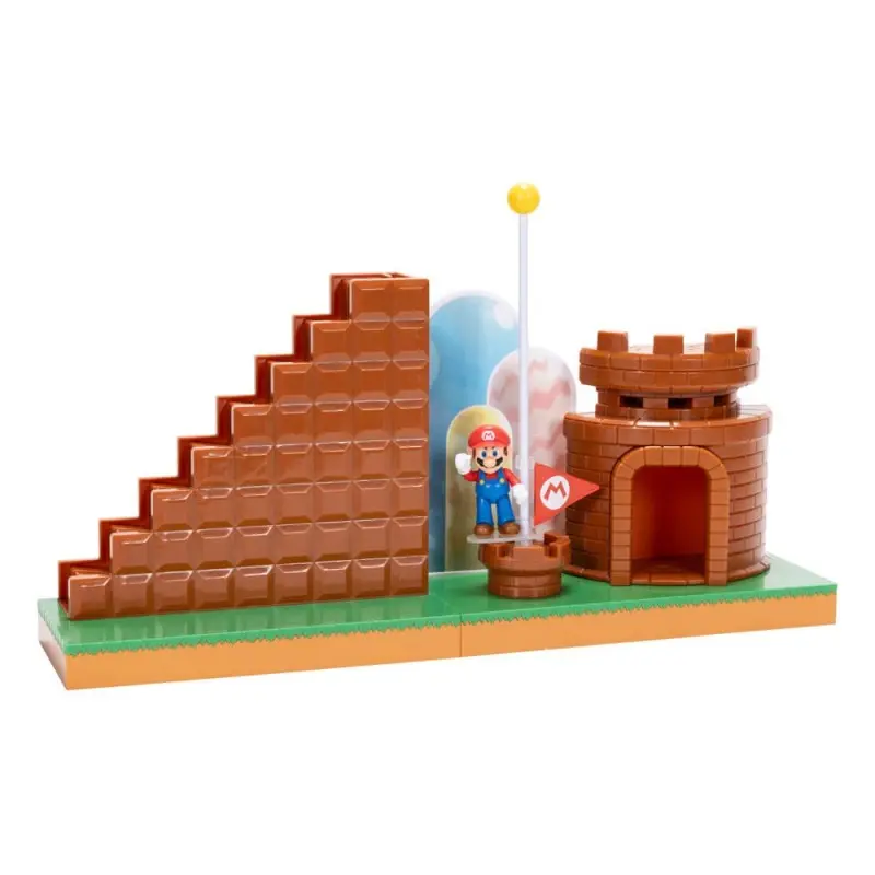 World of Nintendo Super Mario Playset End Level | 0192995424357